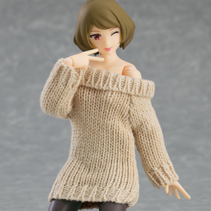 맥스팩토리 figma(피그마) Styles 오프숄더 스웨터 드레스 여성 body(치아키)