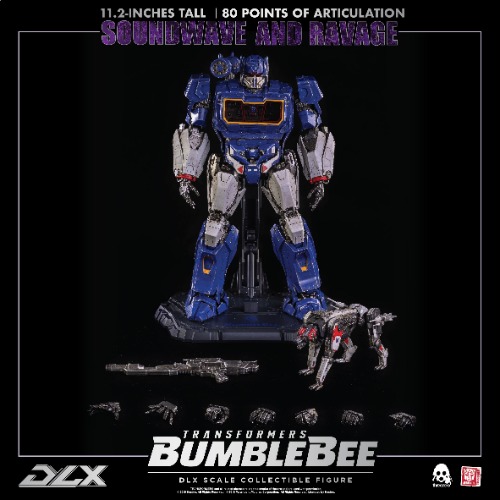 Hasbro x Threezero Presents DLX SOUNDWAVE AND RAVAGE (Transformers BUMBLEBEE DLX Collectible Series)