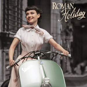 블리츠웨이 로마의 휴일 앤 공주 &amp; 1951 베스파 125 1/4 스케일 스테츄