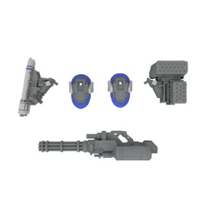 PLUM 1/35 POWERDoLLS2 X-4+(PD-802) 장갑보병용 무장 세트3 [무장 장착용 어깨 파츠 &amp; DRu35 MLC &amp; R25 로켓 &amp; M7A 개틀링포](프라모델)