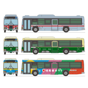 토미텍 더 버스 컬렉션 나고야시 교통국 100주년 복각 디자인 3대 세트 B